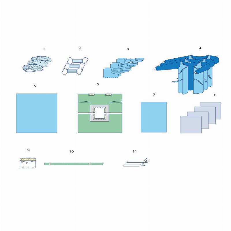 Комплект одягу та покриттів операційних для лапароскопії №16 Taipan-Pharm стерильний